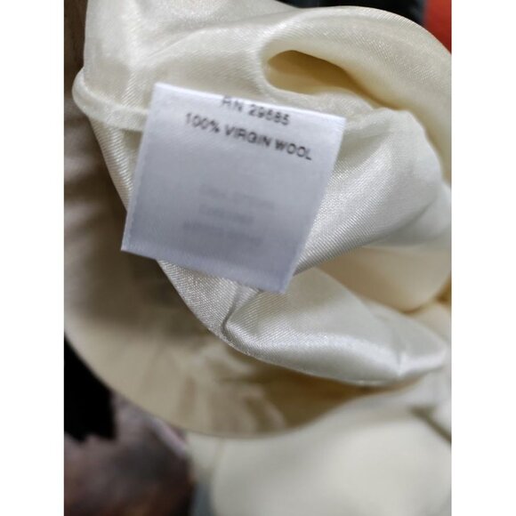 NWT Pendleton 100% Wool Pleated Front Pencil Skirt White Women's Petite Size 12 - Picture 11 of 13